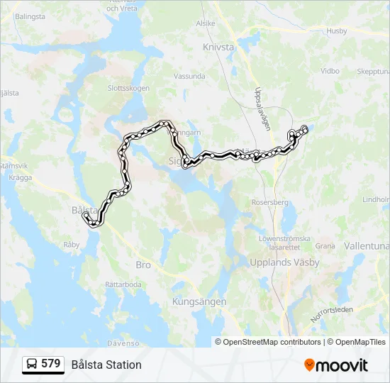 579 Bus Line Map