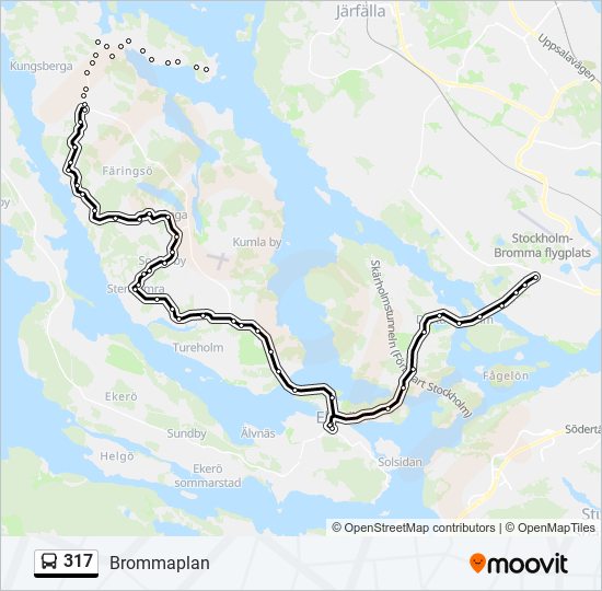 Bus 317 Route Map 317 Route: Schedules, Stops & Maps - Brommaplan (Updated)