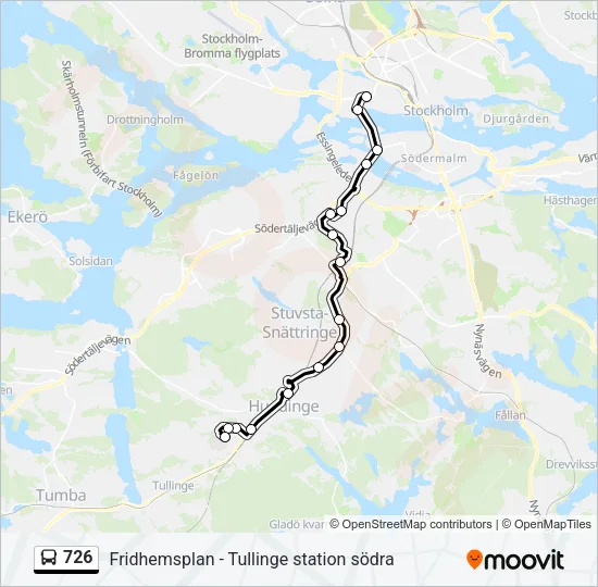 726 Bus Line Map