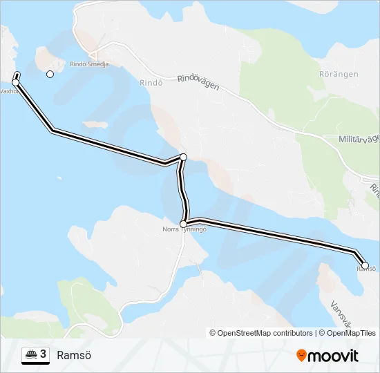3 Ferry Line Map