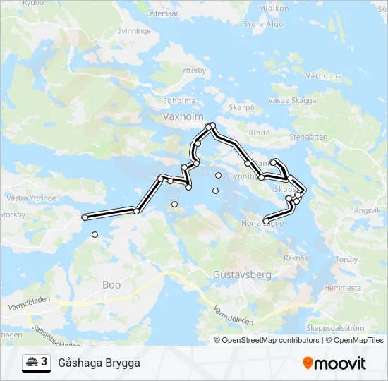 3 Ferry Line Map