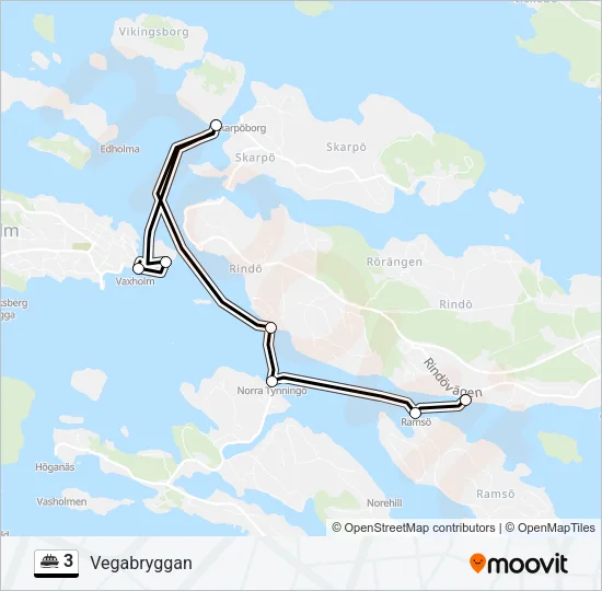 3 Ferry Line Map