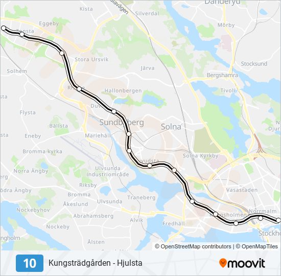 10 metro Line Map