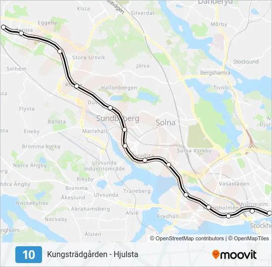 10 Metro Line Map