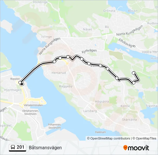 201  Line Map