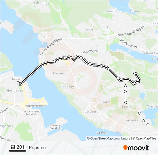 201  Line Map