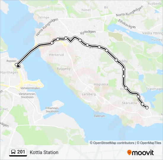 201  Line Map