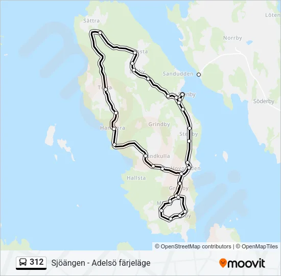 312 Bus Line Map