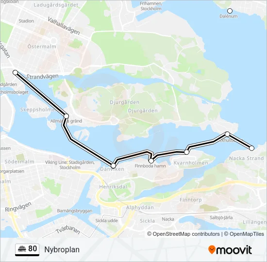 80 Ferry Line Map