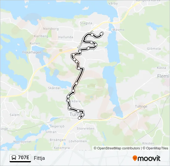 707E  Line Map