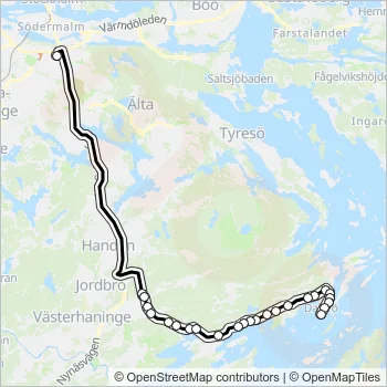 869 Bus Line Map