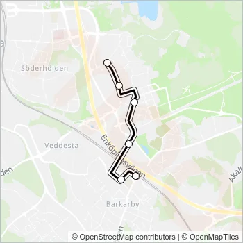 550 Bus Line Map