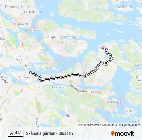 441 Bus Line Map