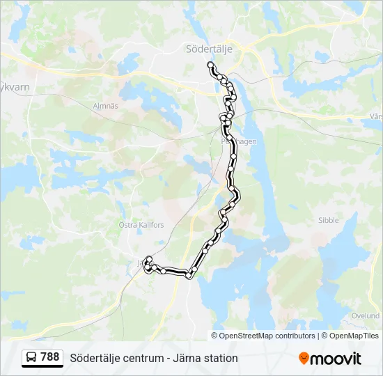 788 Bus Line Map