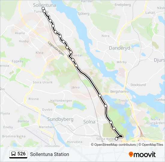 526 Bus Line Map