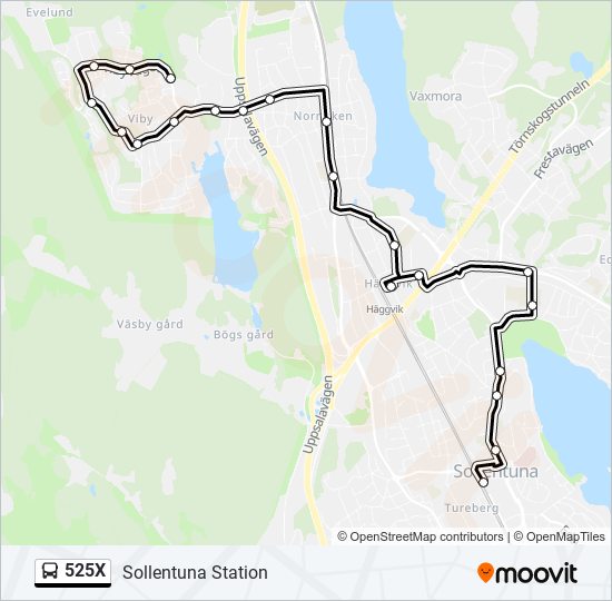 525X  Line Map