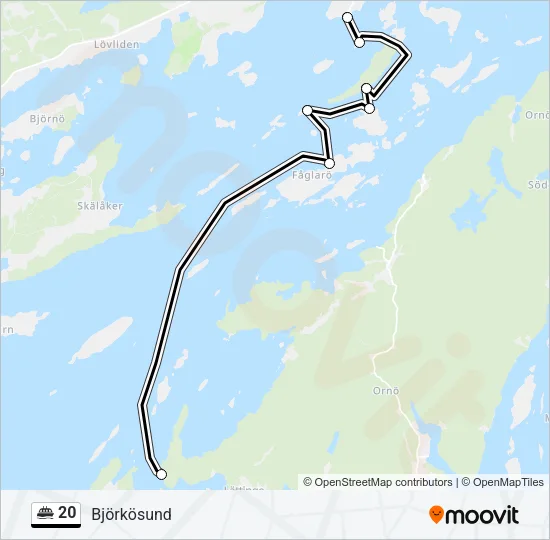 20 Ferry Line Map