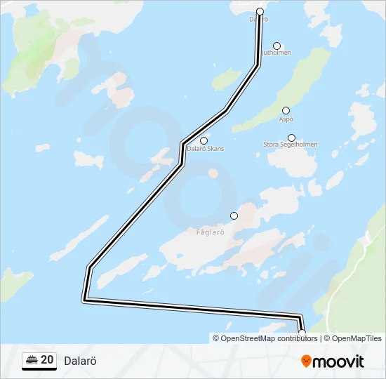 20 Ferry Line Map
