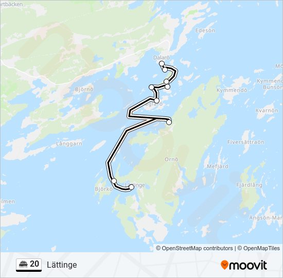 20 ferry Line Map