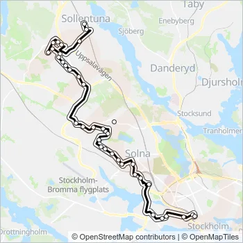 197 Bus Line Map