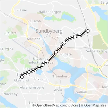 176E Bus Line Map