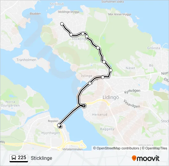 225  Line Map