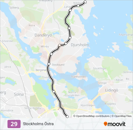 29 Light Rail Line Map