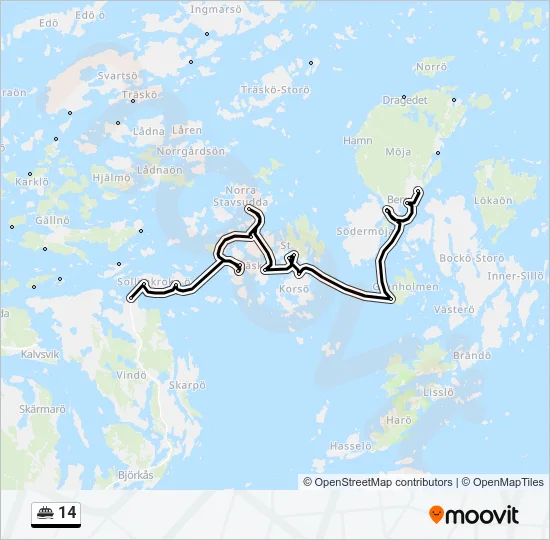 14 Ferry Line Map