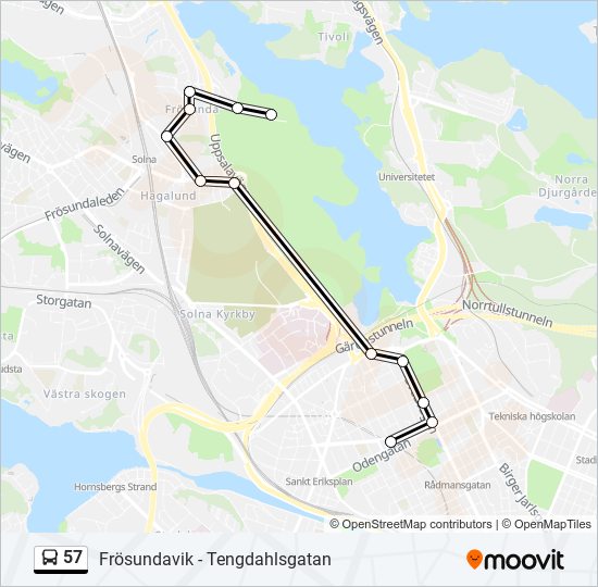 57 Route: Schedules, Stops & Maps - Odenplan (Updated)