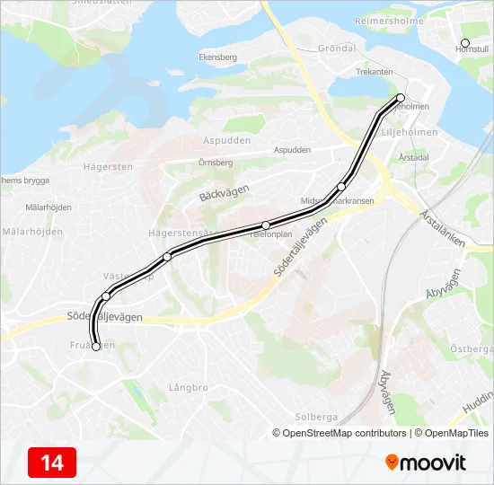 14 Metro Line Map