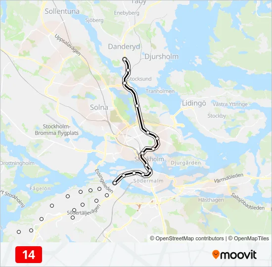14 Metro Line Map