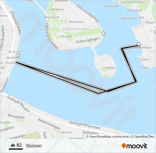 82 Ferry Line Map