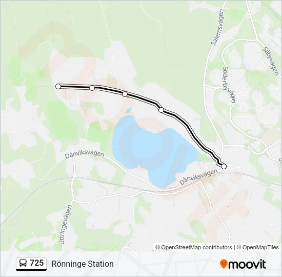 725 Bus Line Map