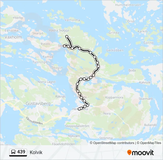 439 Bus Line Map