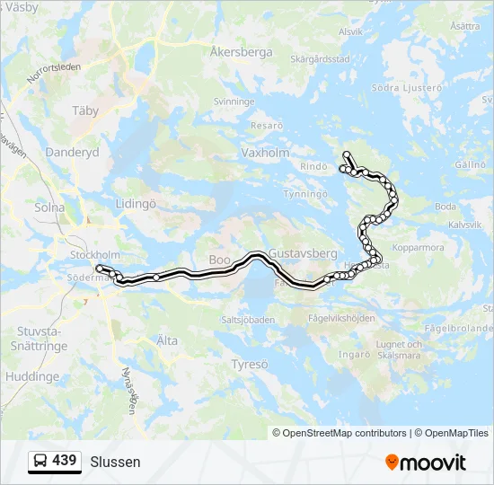 439 Bus Line Map