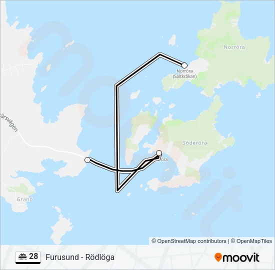 28 Ferry Line Map