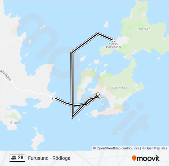 28 Ferry Line Map