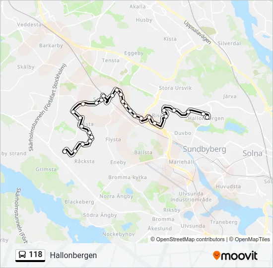 118  Line Map