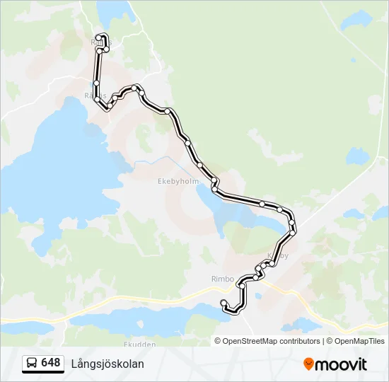 648 Bus Line Map