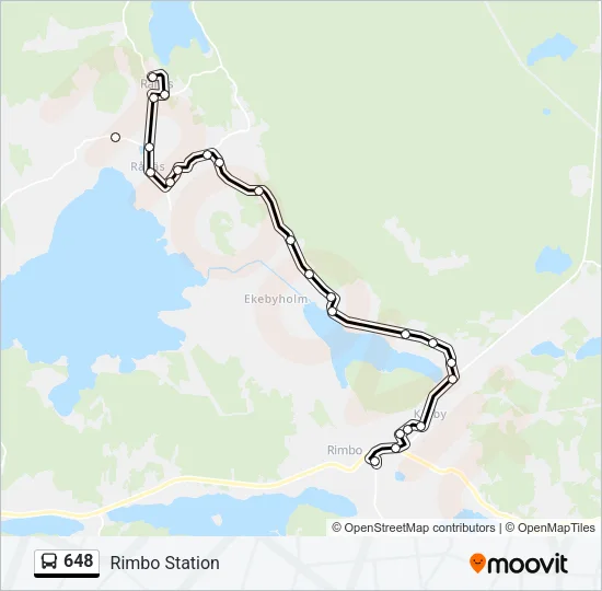 648 Bus Line Map
