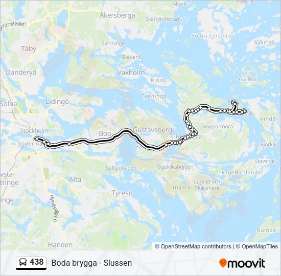 438 Bus Line Map