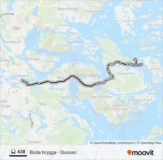 438 Bus Line Map