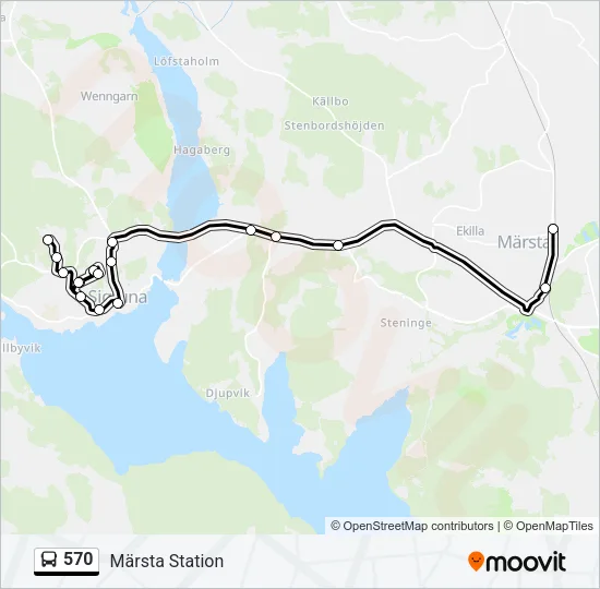 570 Bus Line Map