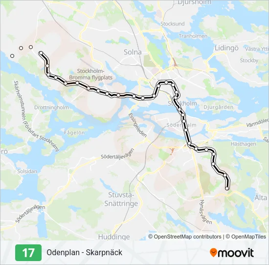 17 Metro Line Map