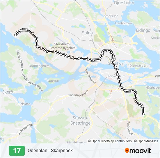 17 metro Line Map