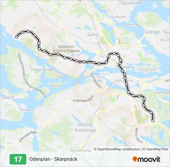 17 Metro Line Map