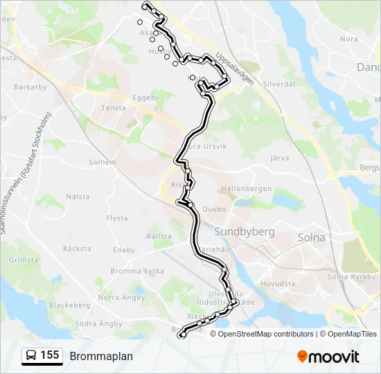 155  Line Map
