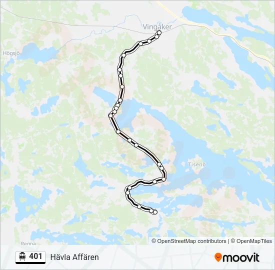 401 Cable Car Line Map