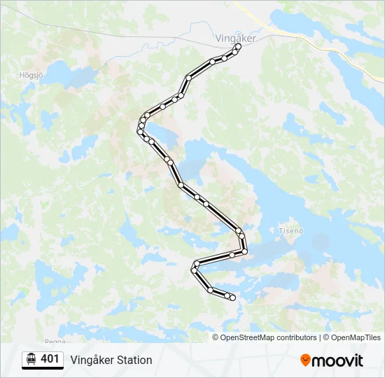 401 Cable Car Line Map