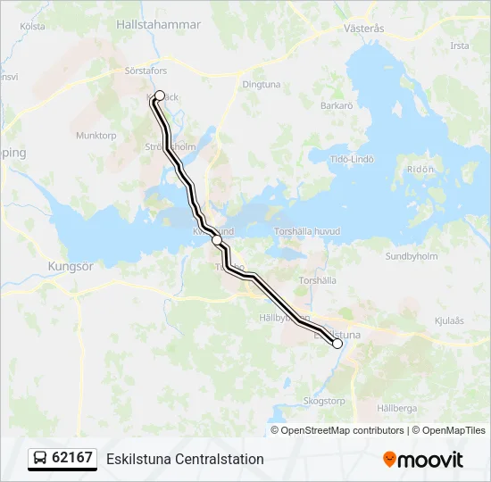 62167 Bus Line Map
